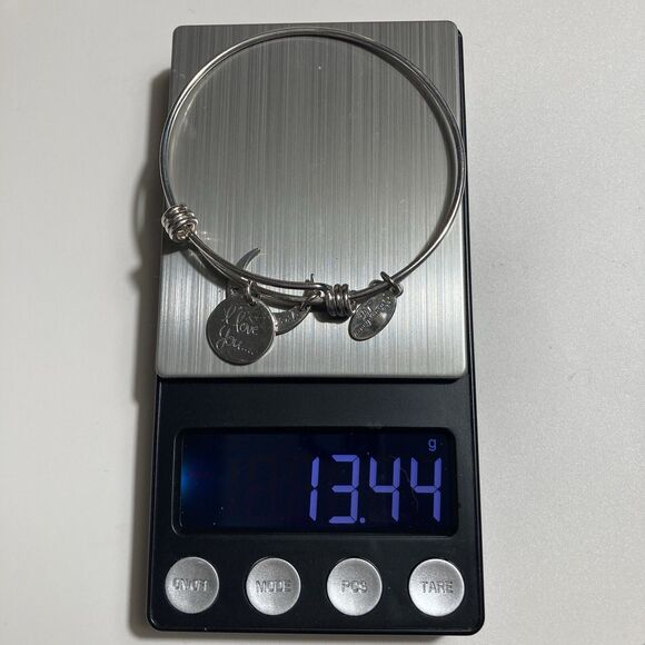 Vintage 925 Sterling Silver Charm Slider Bracelet I Love You To The Moon 13.44g - Picture 3 of 11